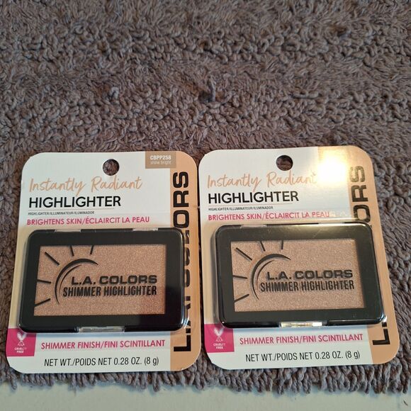 2 Pack L.A. Colors Instantly Radiant Highlighter #258 Shine Bright ILUMINDOR - Picture 1 of 4